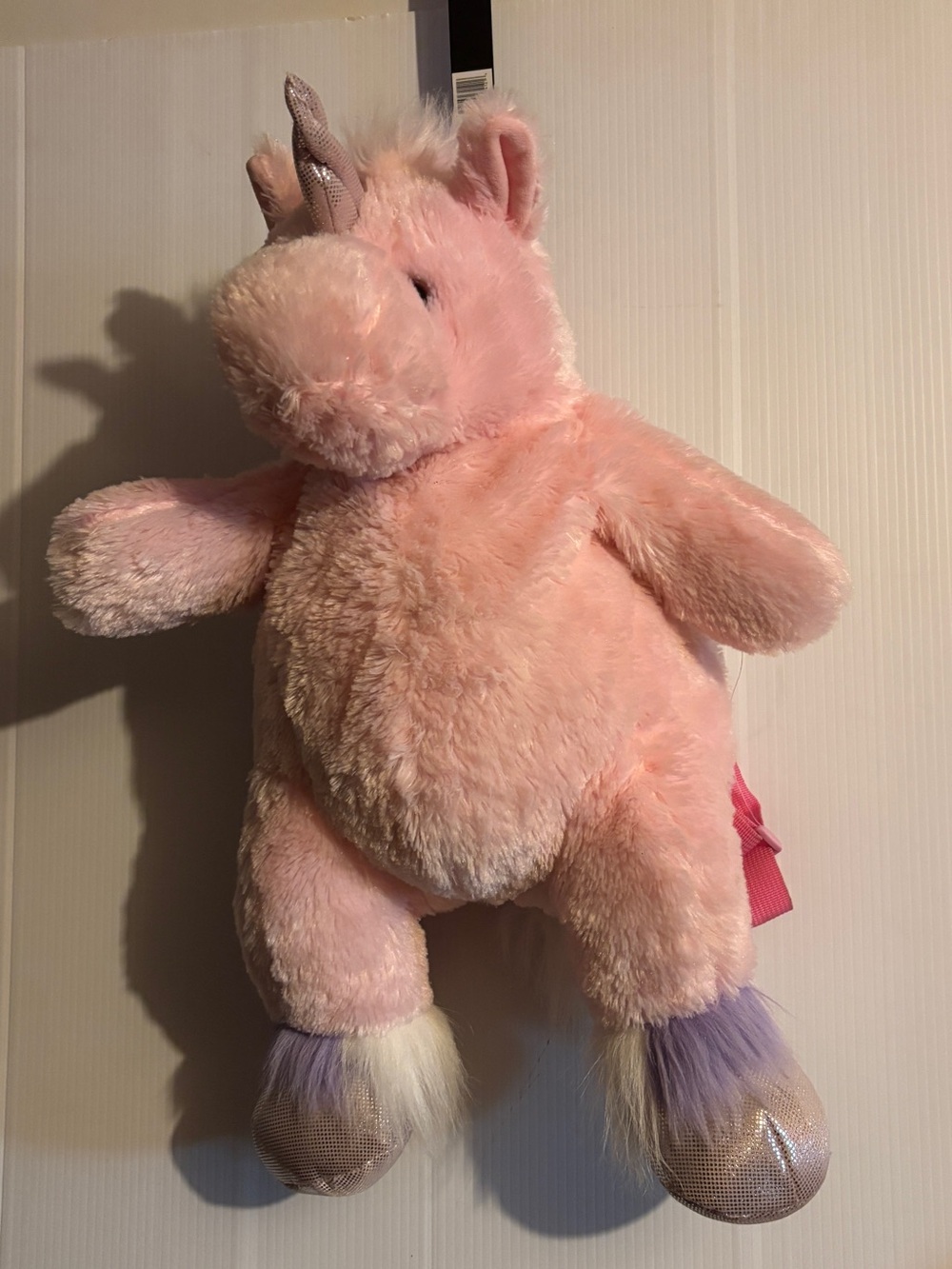 Plush Pink Unicorn Stuffed Animal backpack - Soft Cuddly Toy 19inches